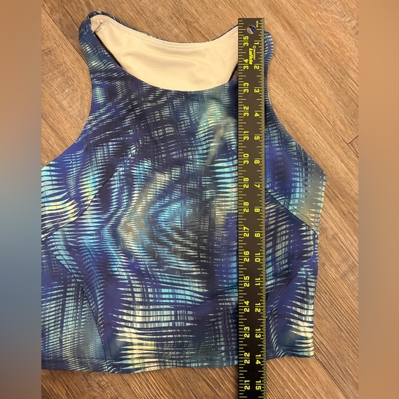Lululemon Invigorate Training Tank Top Cropped Flux Blue Size 2 - Picture 5 of 8